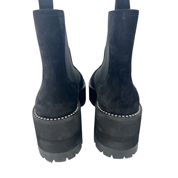 Jimmy Choo Black Clayton Suede Embellished Chelsea Boots - Picture 13 of 15